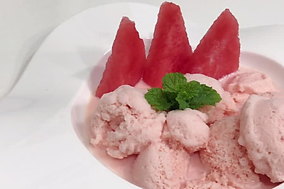 吃不胖的西瓜冰淇淋夏日清凉食谱