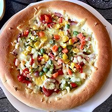 家庭版八寸厚底蔬菜披萨做法