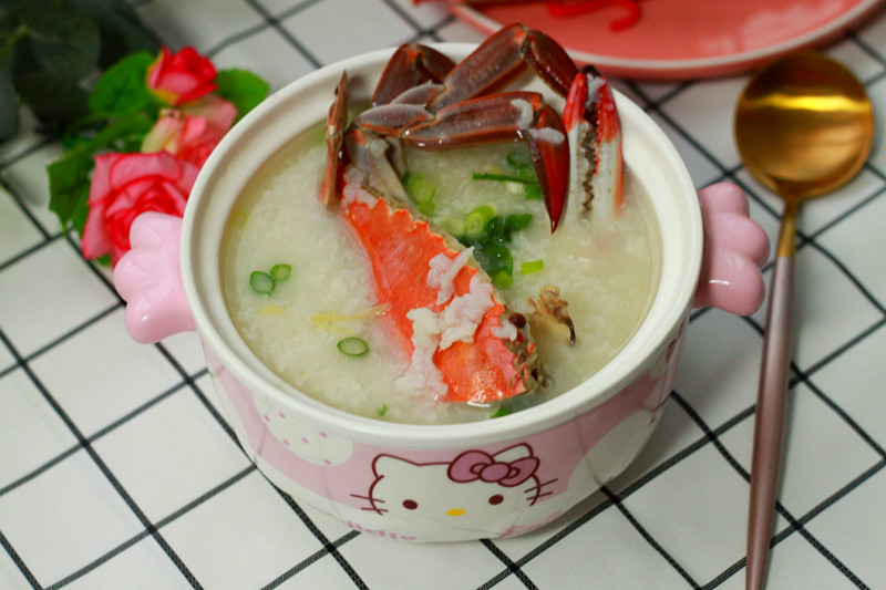 Crab seafood porridge