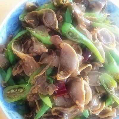 爆炒鸡胗