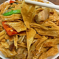 家常腐竹炒五花肉的做法图解13