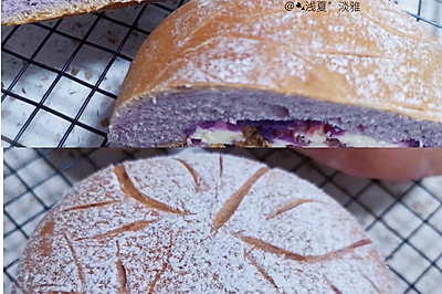 紫薯蔓越莓奶酪软欧