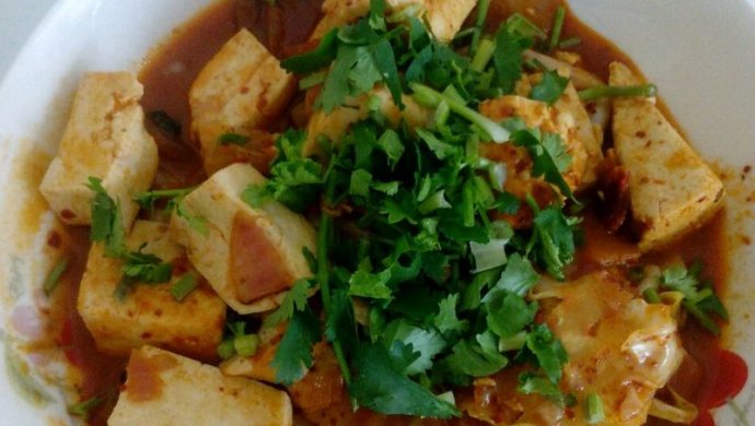 简易版泡菜豆腐锅