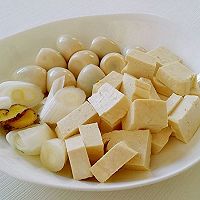 香菇豆蛋油菜花的做法图解5