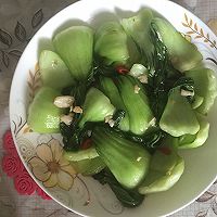 清炒上海青的做法图解6