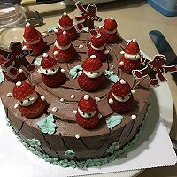 圣诞树桩蛋糕#圣诞烘趴 为爱起烘#的做法图解27