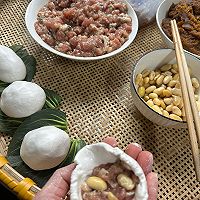 蒸团子黄豆肉馅、红薯馅、红枣馅的做法图解4