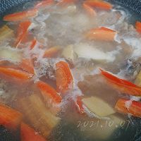 玉芋晚菘鸡骨汤的做法图解6
