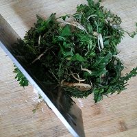 荠菜鸡蛋饼的做法图解1