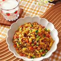 #中小学生做饭指南#酱油炒饭的做法图解6