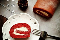 红丝绒蛋糕卷#豆果五周年#的做法