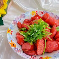#刘畊宏女孩减脂饮食#减脂要多吃肉肉凉拌肉肠的做法图解6