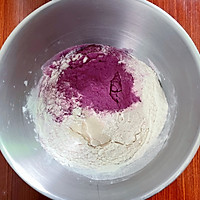 奶香味十足❗️巨松软的紫薯雪顶包❗️超详细的做法图解1