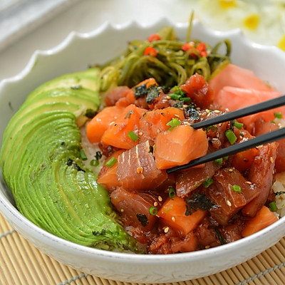 夏威夷poke bowl（鱼生沙拉拌饭）