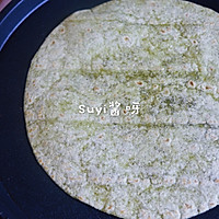 减肥 | 鸡胸青椒菠菜卷饼的做法图解3