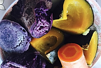 蒸紫薯 贝贝南瓜 胡萝卜的做法