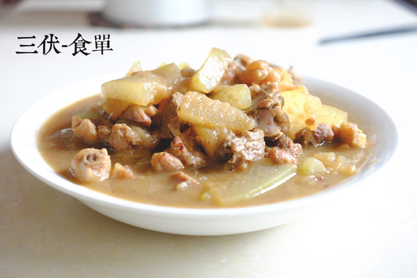 冬瓜焖鸭     粤式山村风味食疗菜级别