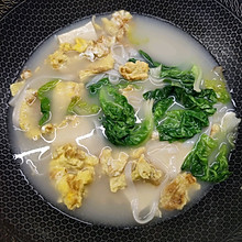 鸡蛋豆腐青菜汤