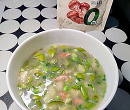 #夏日鲜味轻享健康#味美茄子毛豆河虾汤的做法