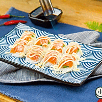 炙烤三文鱼寿司的做法图解4