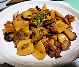 锦娘制——五花肉炒杏鲍菇的做法