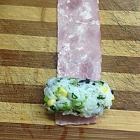 培根饭卷的做法图解4
