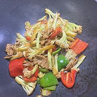 花菜肉片的做法图解7