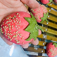 抹茶刀切&草莓馒头的做法图解5