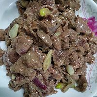 大葱炒牛肉的做法图解6