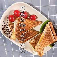 火腿肉蛋芝士三文治的做法图解11