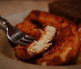 【美味减脂餐】无油亚洲风味豆腐佐香脆黑面包的做法