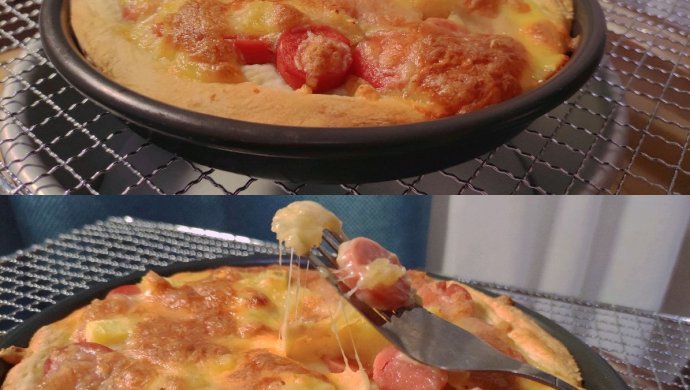 6寸火腿肠菠萝芝士披萨