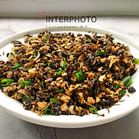 肉沫梅干菜虾皮麦饼的做法图解4