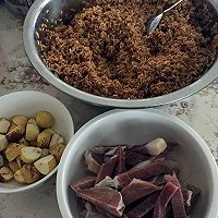 红豆板栗肉粽的做法图解4