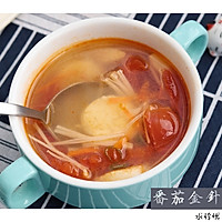 #秋天怎么吃#番茄金针豆腐汤的做法图解11