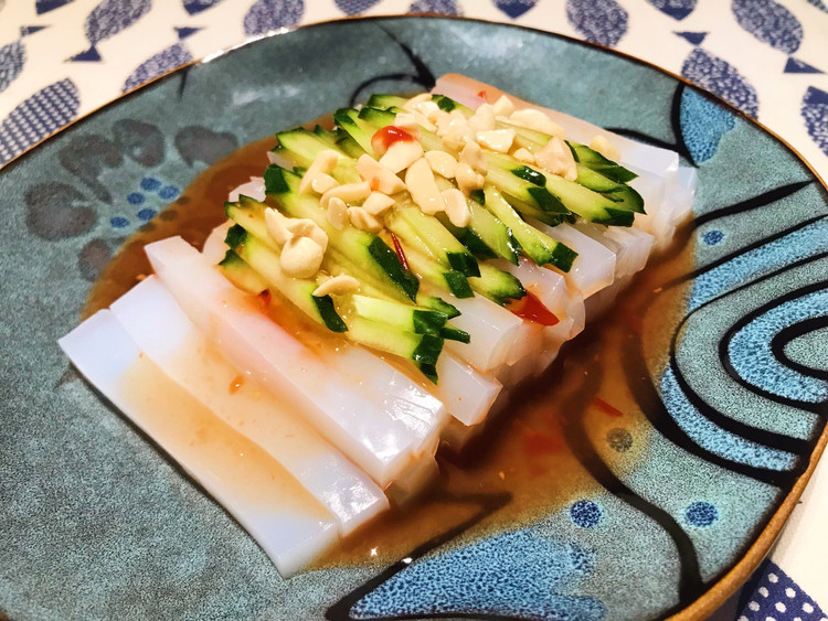 酸甜辣有东南亚口味的开心凉粉的做法