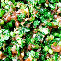 猪肉茼蒿饺子的做法图解3