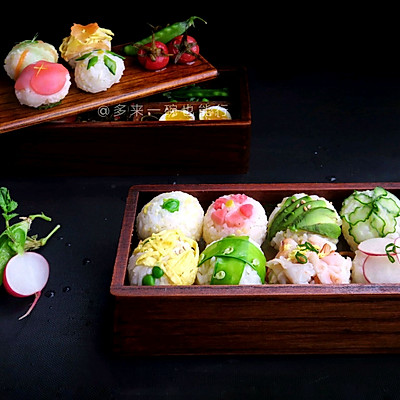 手鞠便当（附醋渍番茄）