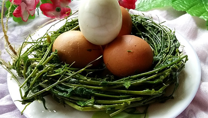 荠菜花煮鸡蛋