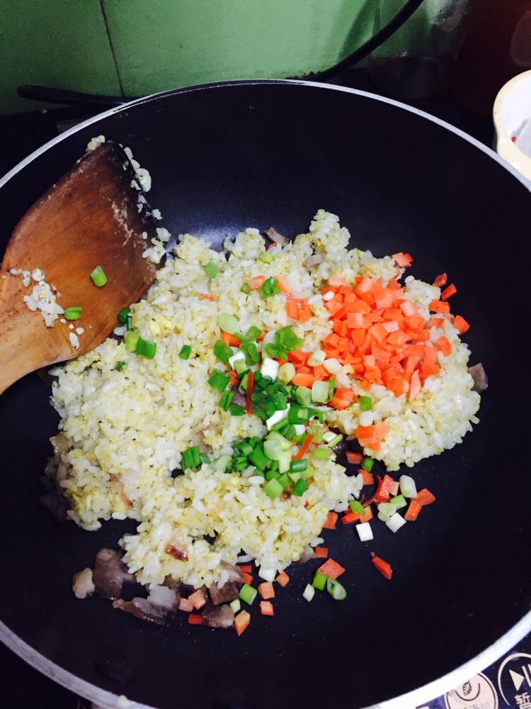黄金蛋炒饭的做法图解4