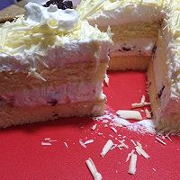 奶油蛋糕--蜜豆白森林的做法图解11