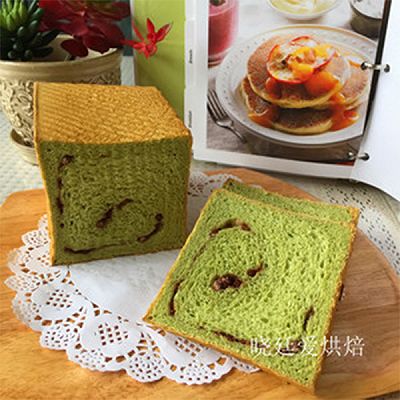 青汁红豆土司