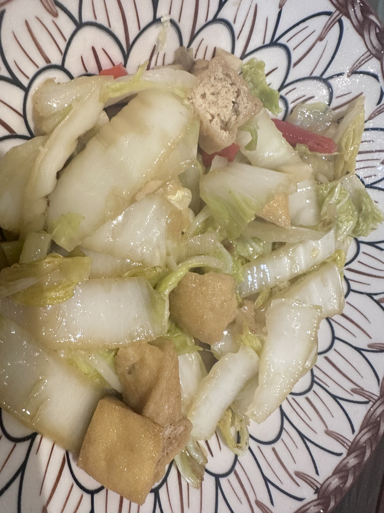 娃娃菜烧豆泡的做法