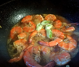 红闷大虾（无糖，低油，糖高减肥餐）的做法
