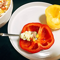 火腿沙拉彩椒盅 低脂减肥 宝宝喜欢的快手营养早餐的做法图解9