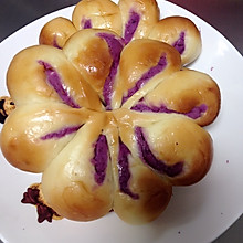 #东菱魔法云面包机#花形紫薯包