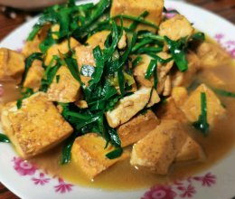 #养生打卡#韭菜焖豆腐的做法