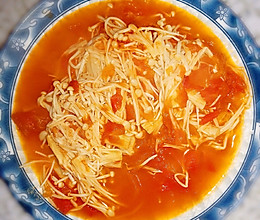 番茄（西红柿）金针菇的做法