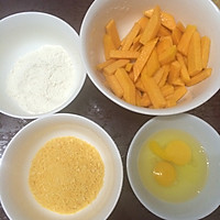 万圣节南瓜另类吃法※盐酥南瓜条※的做法图解1