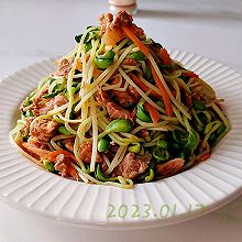 生炒豆苗拆骨肉